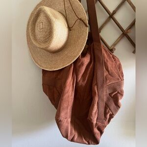 Free People Mega Cord bronze tote